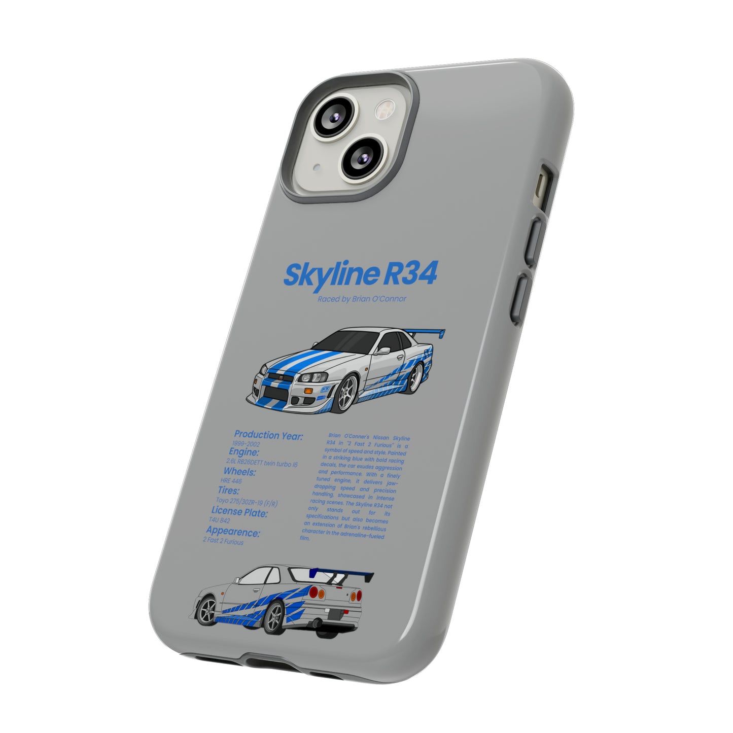 "Skyline R34" Premium Quality Phone Case