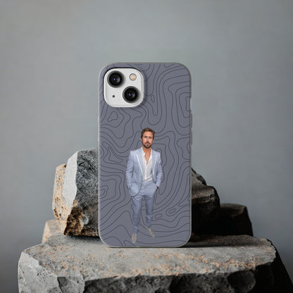 "Ryan Gosling blue" High Quality Phone Case