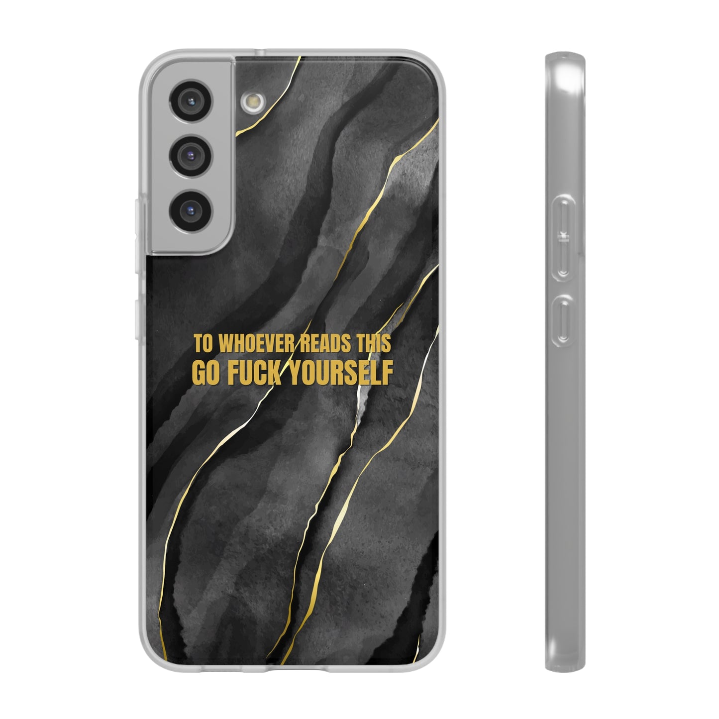 "to whoever reads this, go fuck yourself" High Quality Phone Case