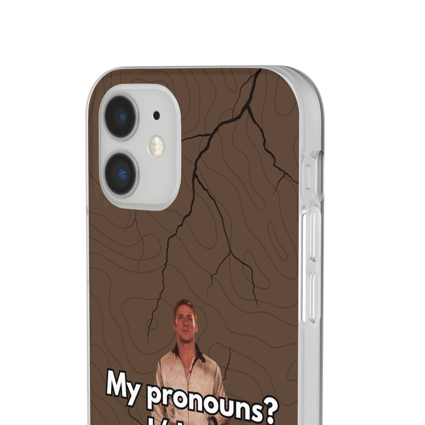 "My pronouns? I/drive" High Quality Phone Case