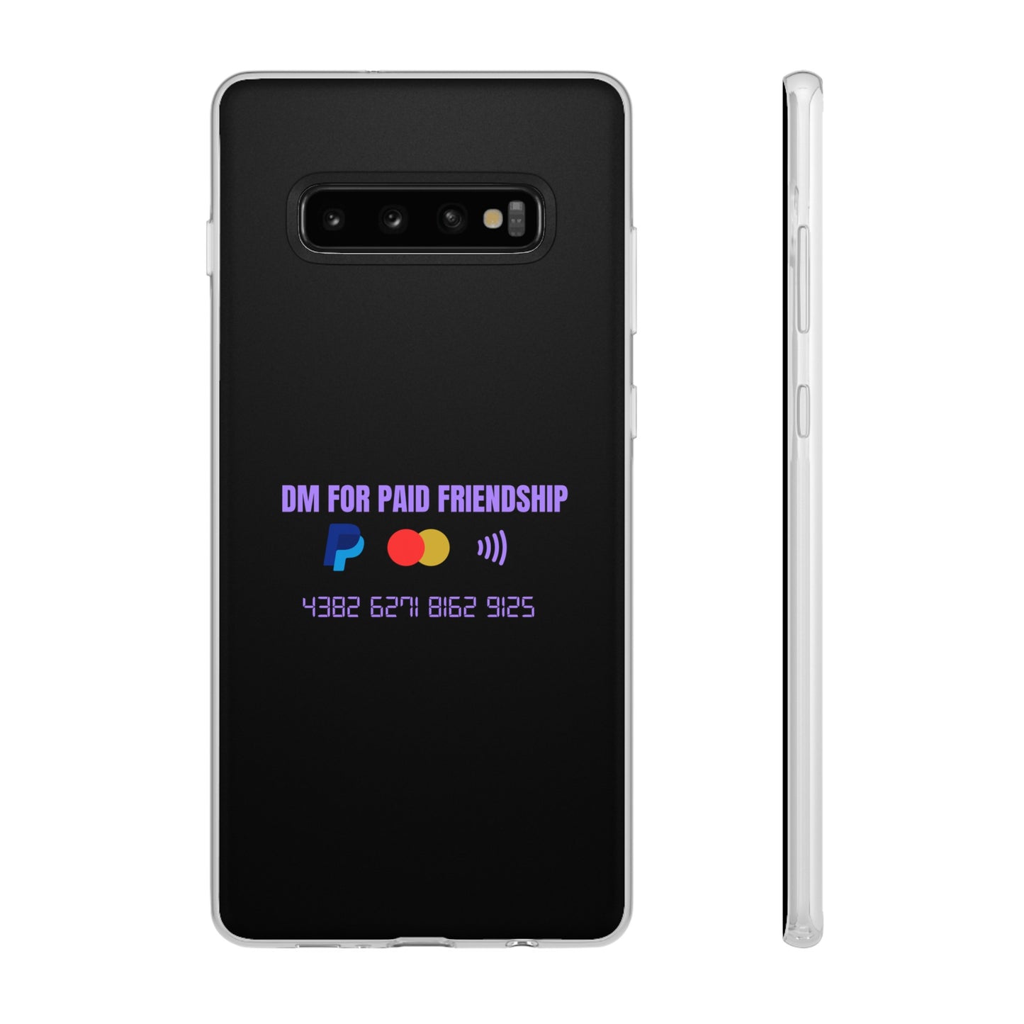 "DM for paid friendship" High Quality Phone Case