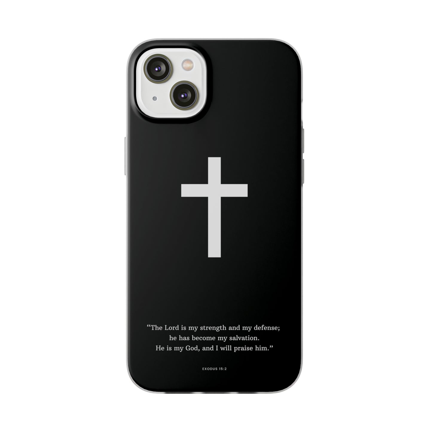 "Exodus 15:2 black edition" High Quality Phone Case