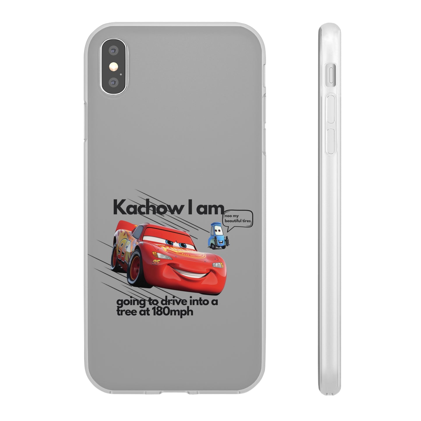 "Kachow into a tree" High Quality Phone Case