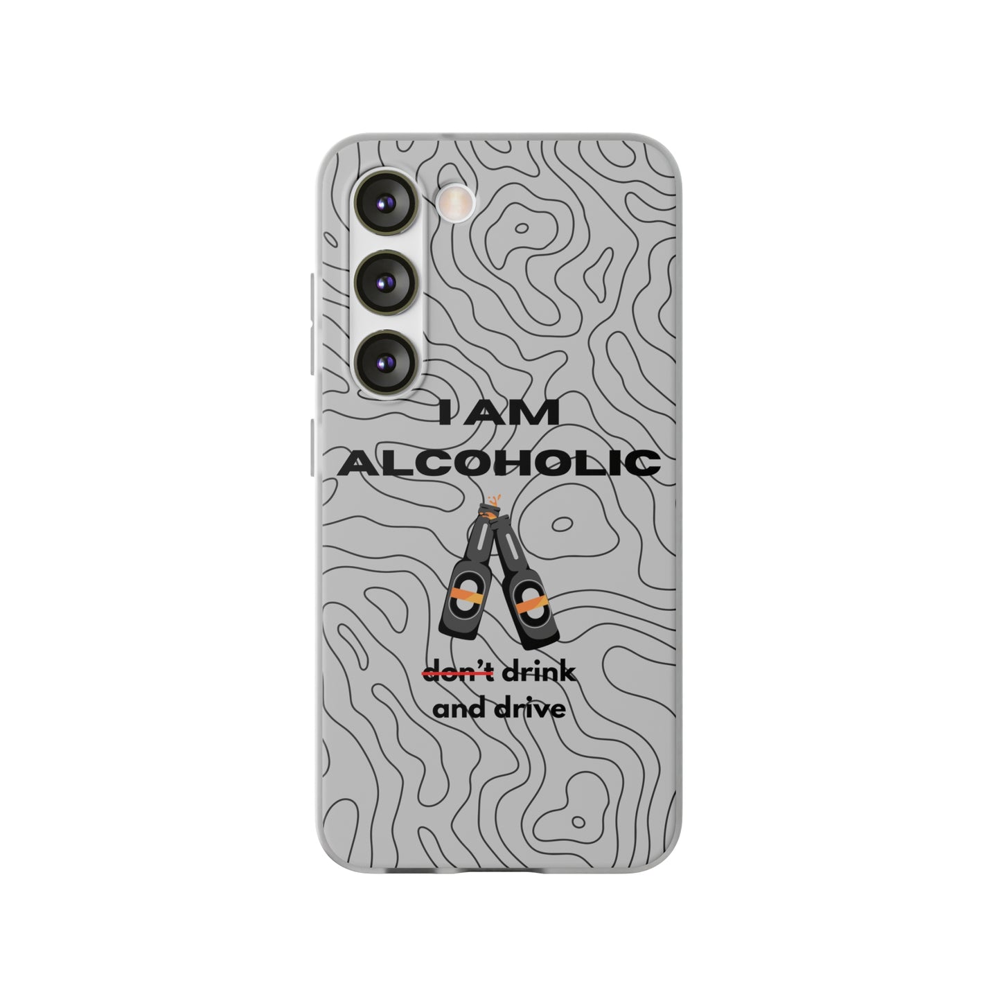 "I am alcoholic" High Quality Phone Case