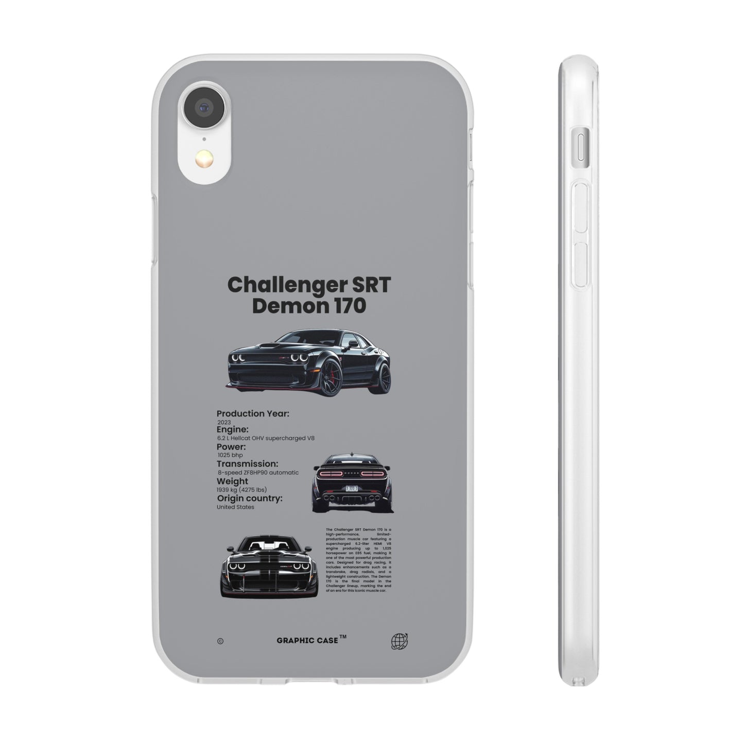 "Challenger SRT Demon 170" High Quality Phone Case