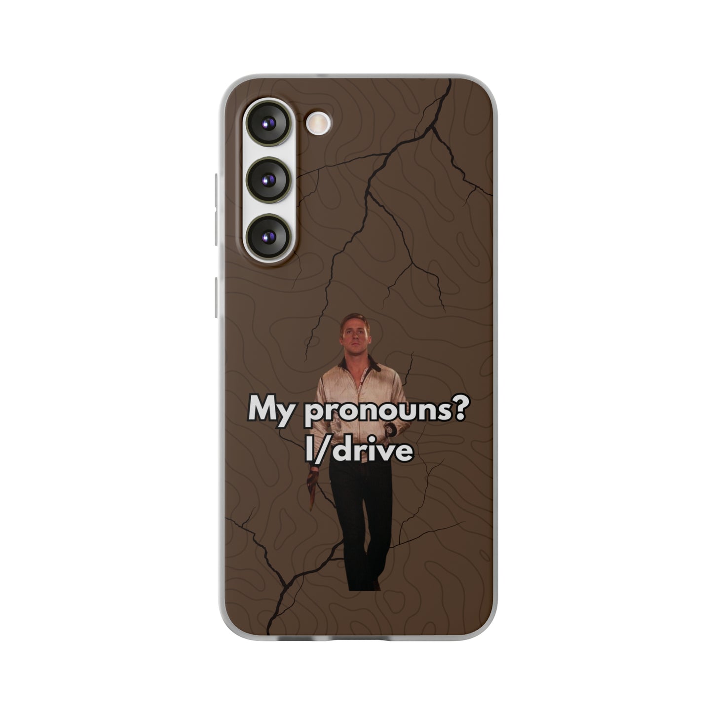 "My pronouns? I/drive" High Quality Phone Case