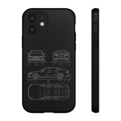 "Car Blueprint RS7" Premium Quality Phone Case