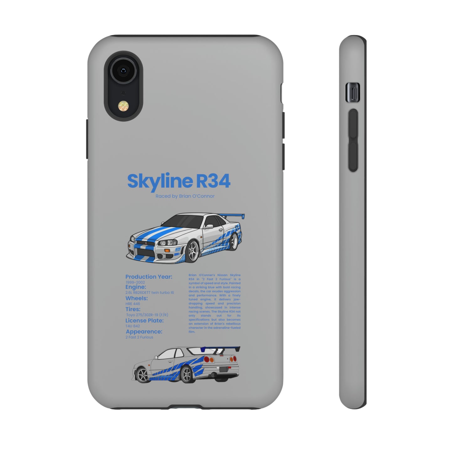 "Skyline R34" Premium Quality Phone Case