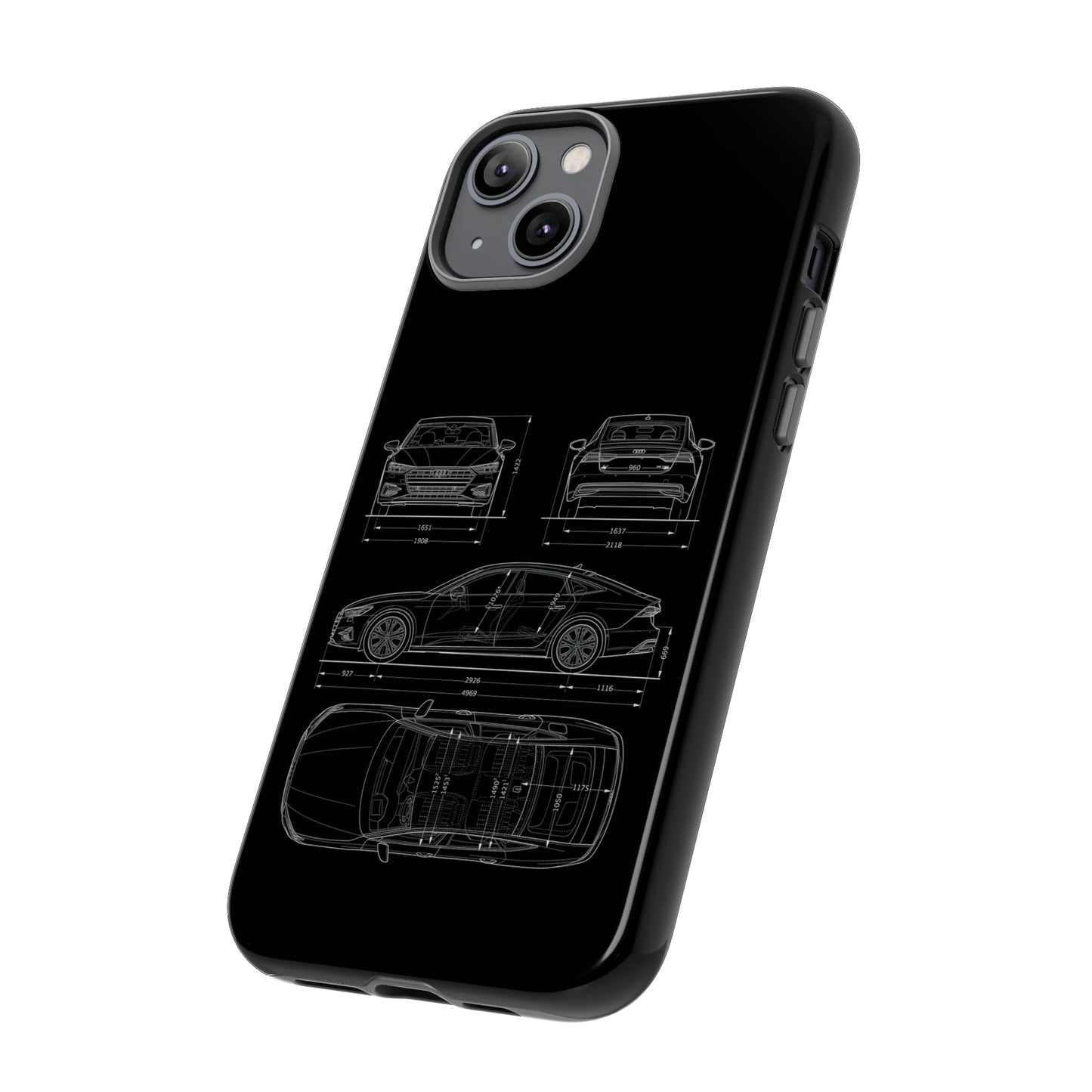 "Car Blueprint RS7" Premium Quality Phone Case