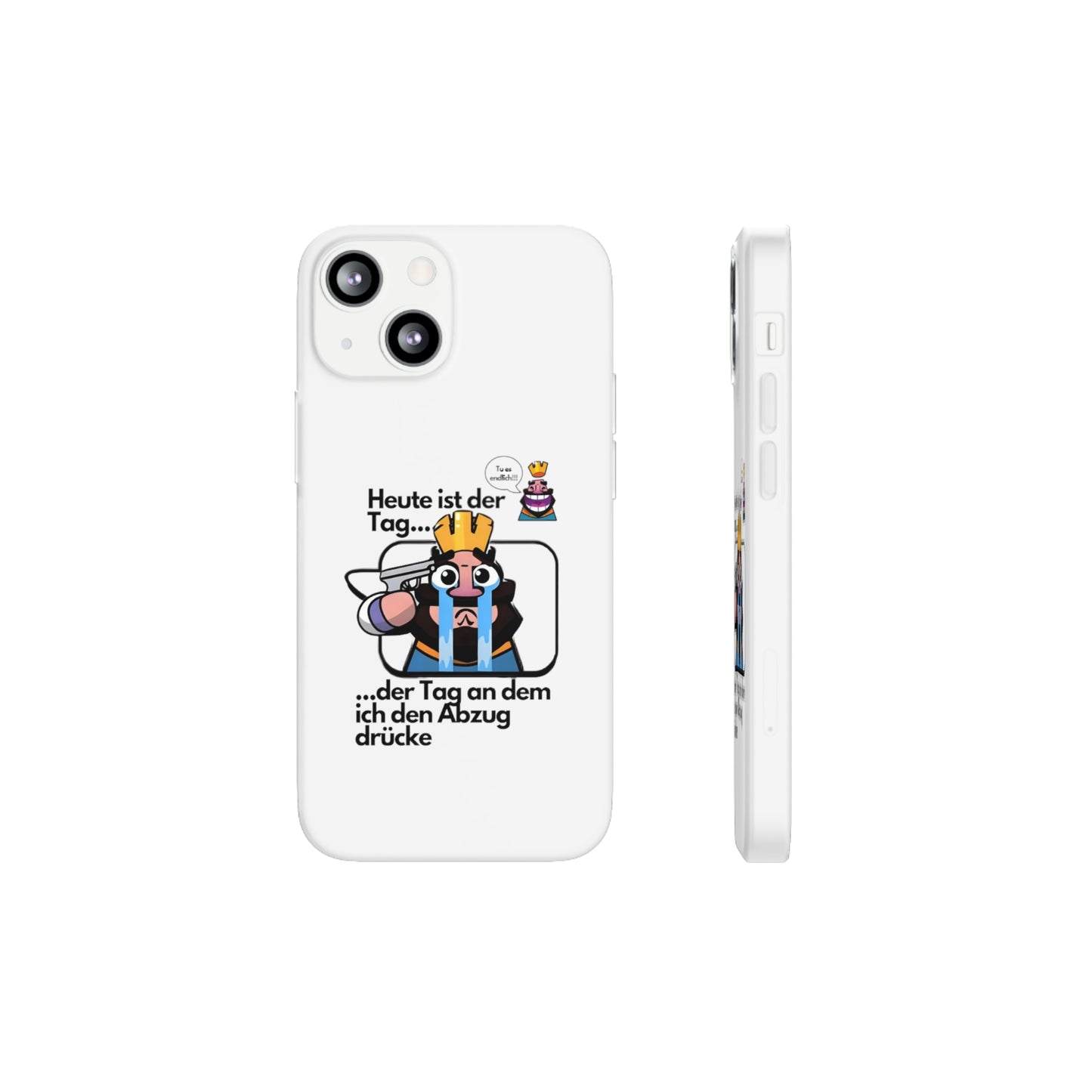 "Heute ist der Tag ... der Tag an dem ich den Abzug drücke" High Quality Phone Case