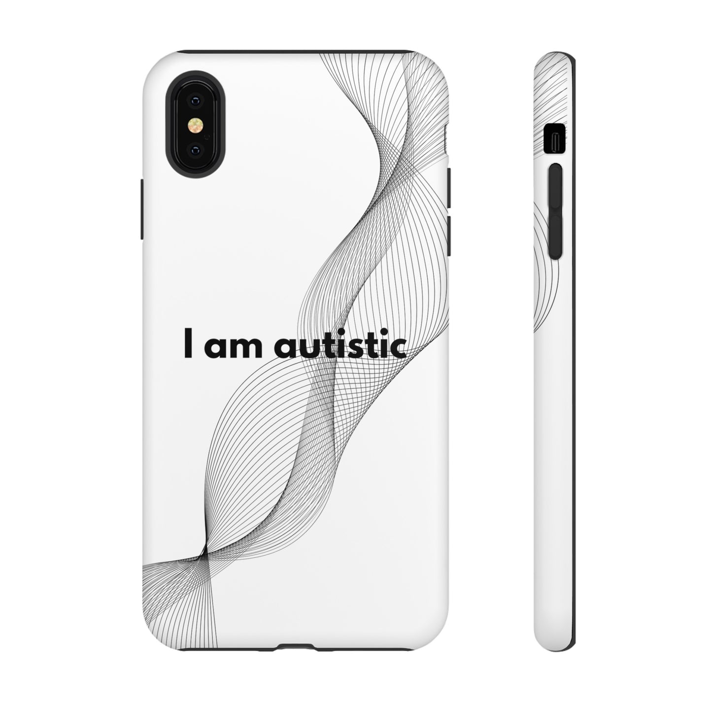 "I am autistic" Premium Quality Phone Case