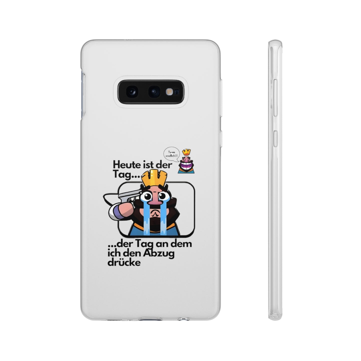 "Heute ist der Tag ... der Tag an dem ich den Abzug drücke" High Quality Phone Case