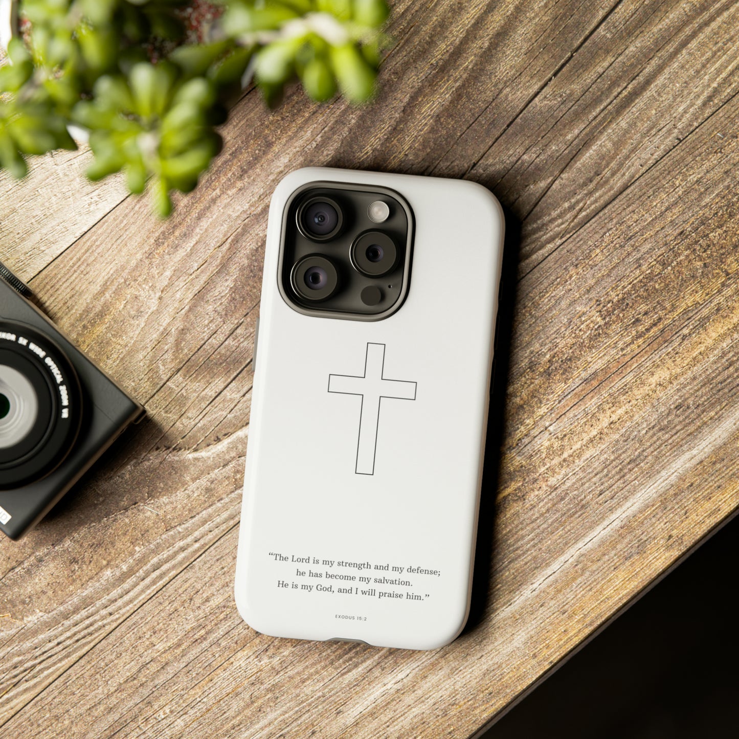 "Exodus 15:2" Premium Quality Phone Case