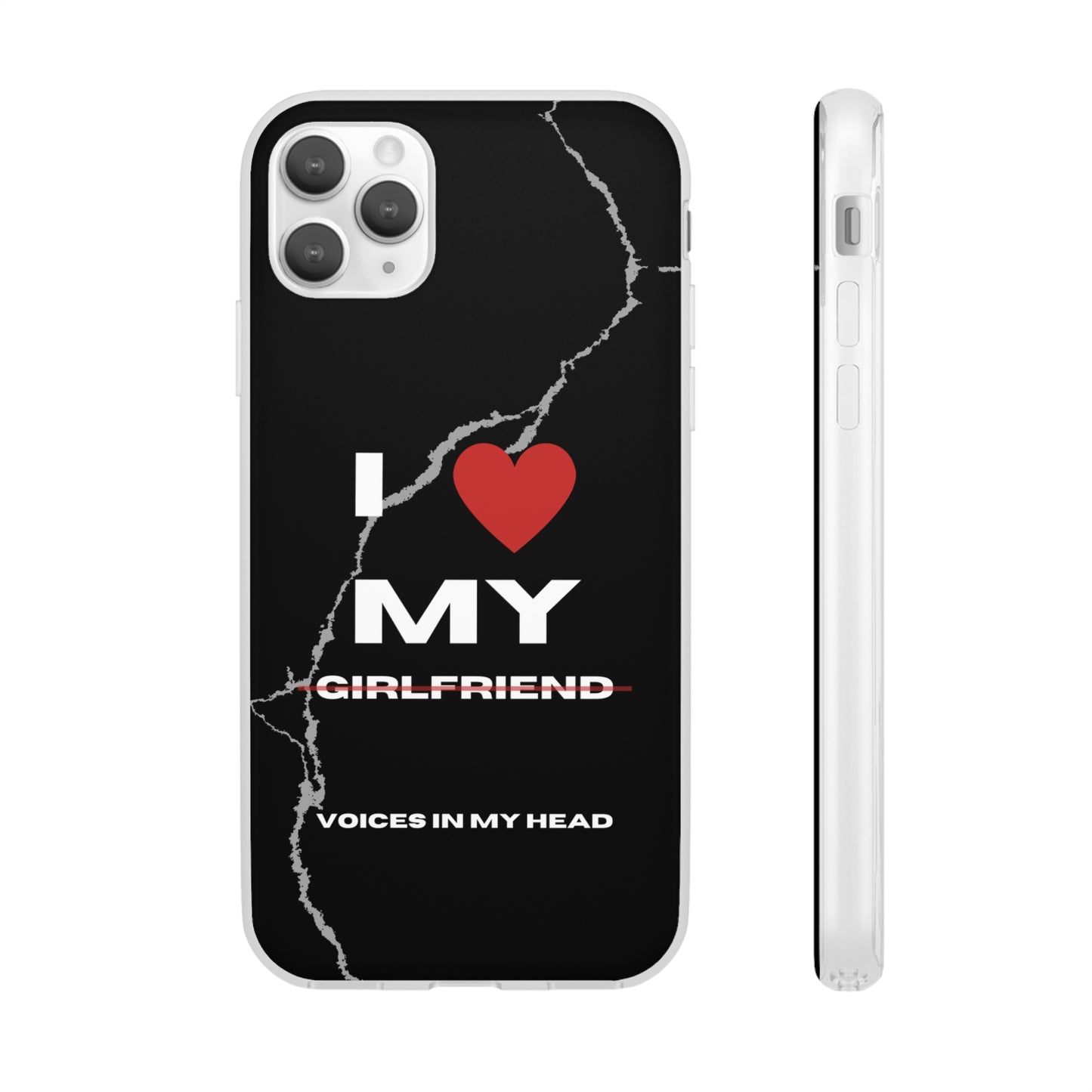 "I love my voices in my head" High Quality Phone Case