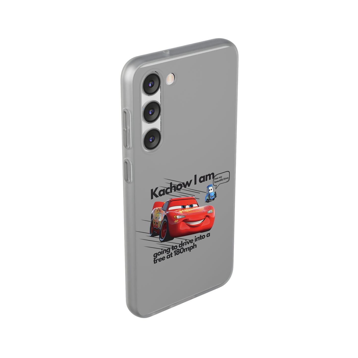 "Kachow into a tree" High Quality Phone Case