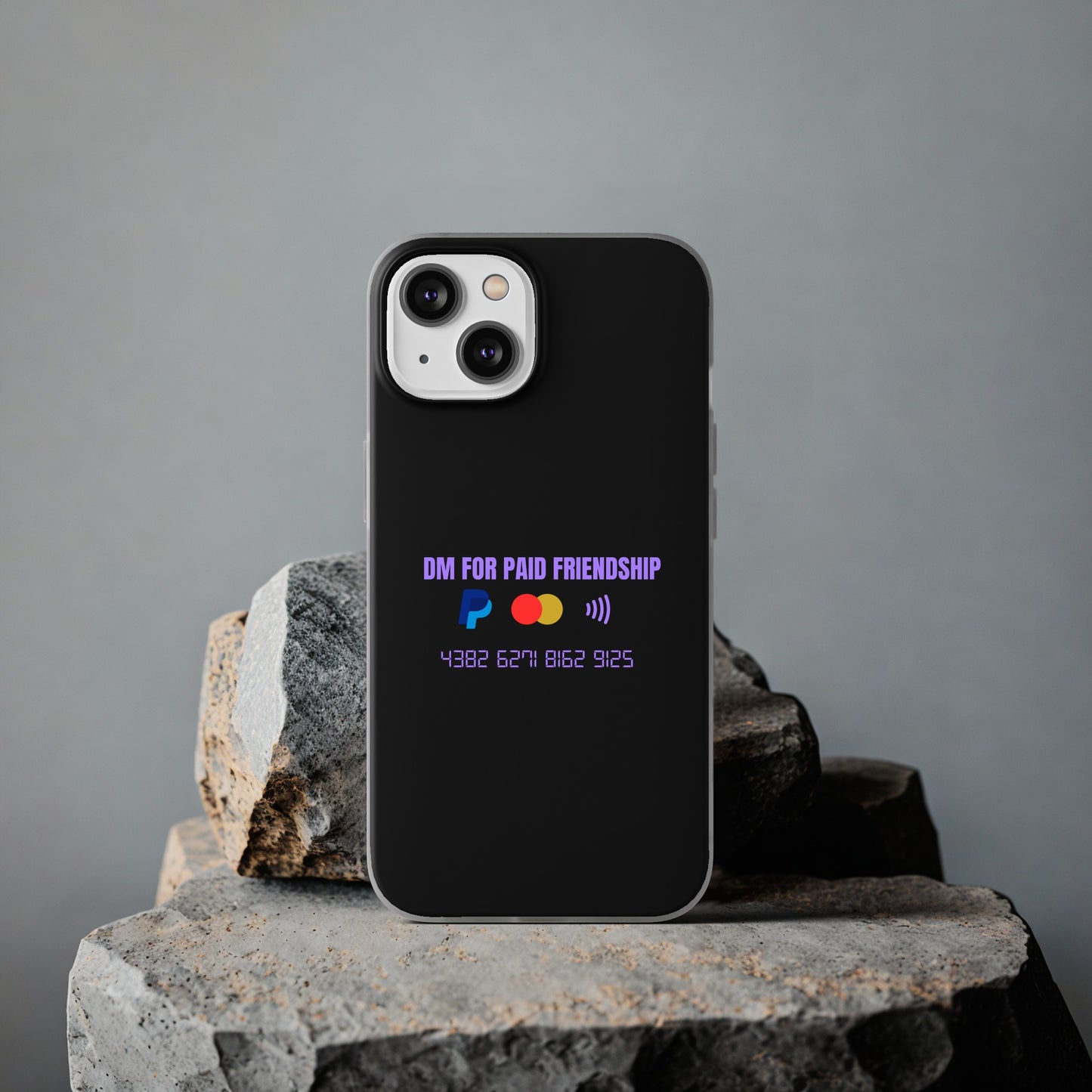 "DM for paid friendship" High Quality Phone Case