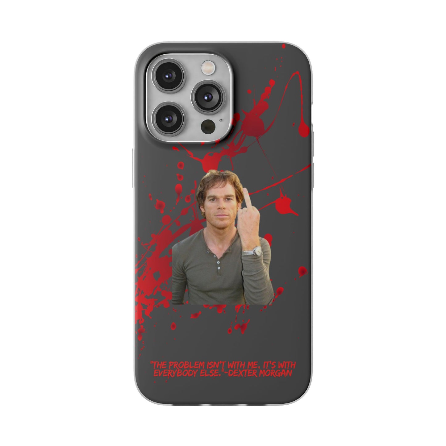 Dexter Middle Finger High Quality Phone Case