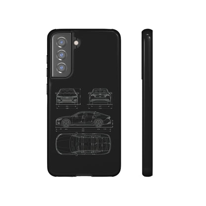 "Car Blueprint RS7" Premium Quality Phone Case