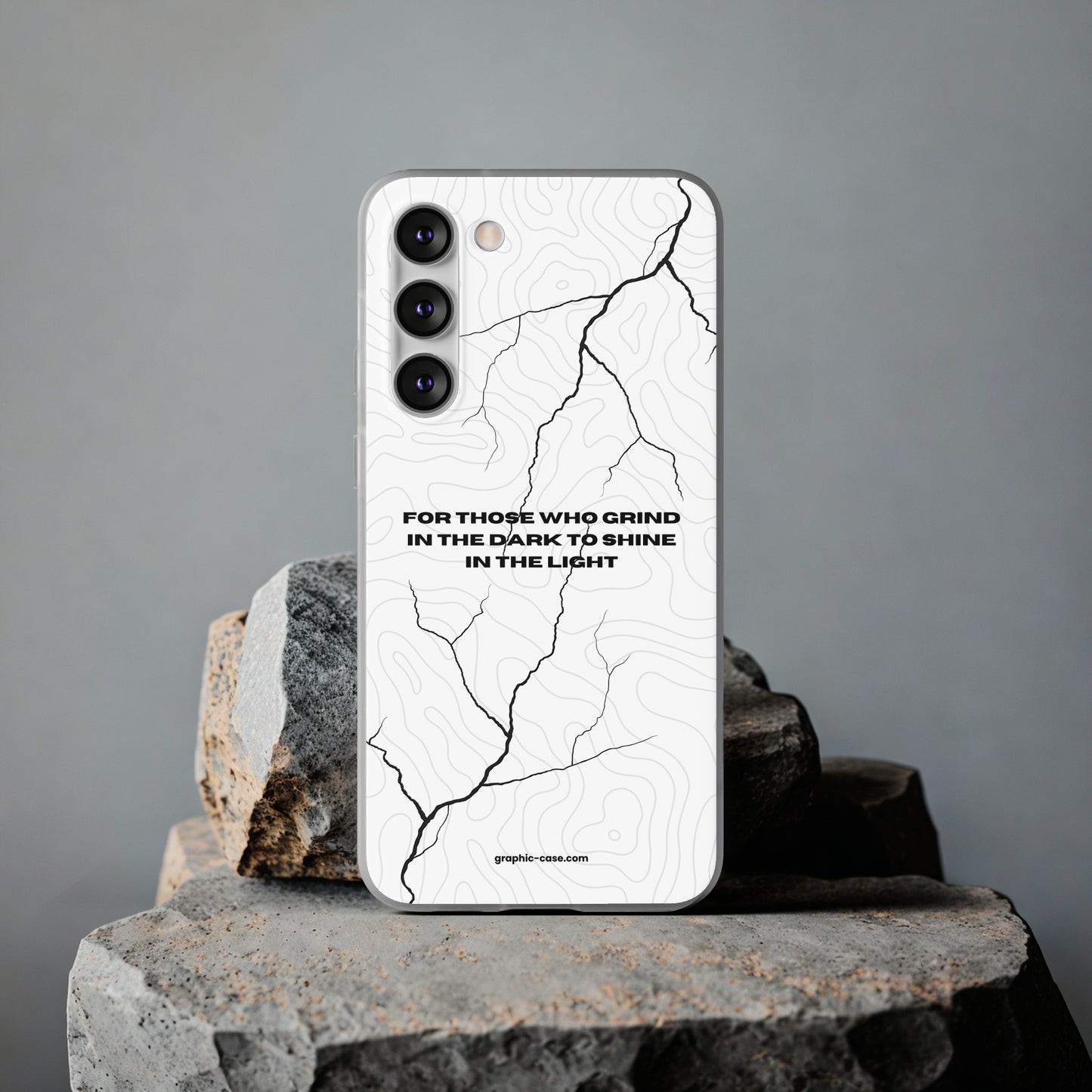 "For those who grind in the dark to shine in the light" High Quality Phone Cases