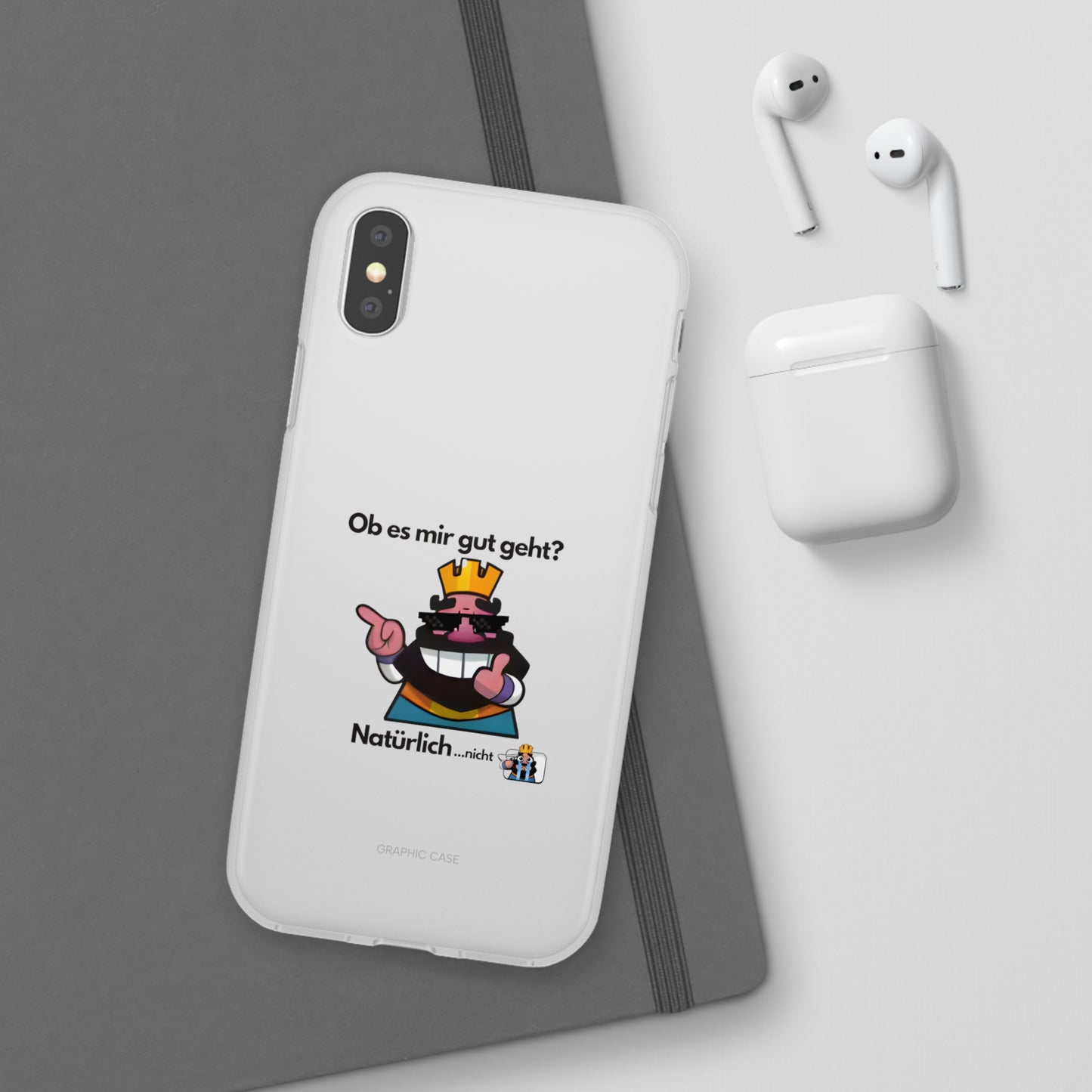 "Ob es mir gut geht? Natürlich... nicht" High Quality Phone Case