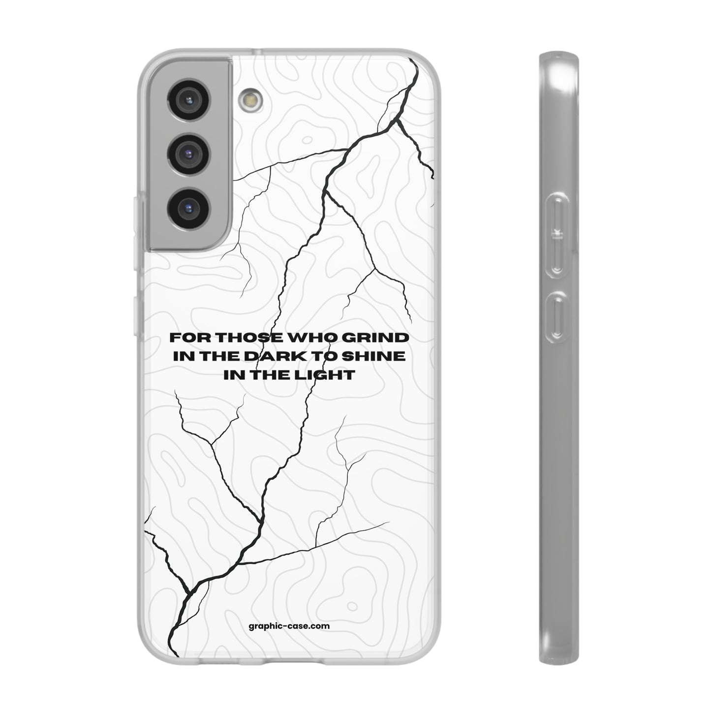 "For those who grind in the dark to shine in the light" High Quality Phone Cases