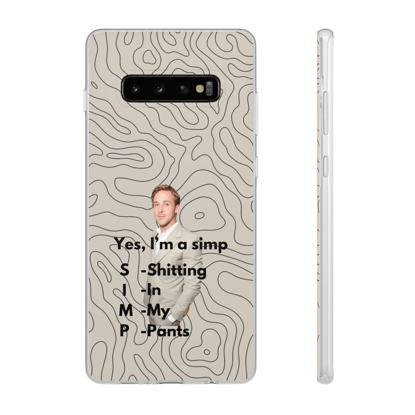 "Yes, I'm a simp" High Quality Phone Case