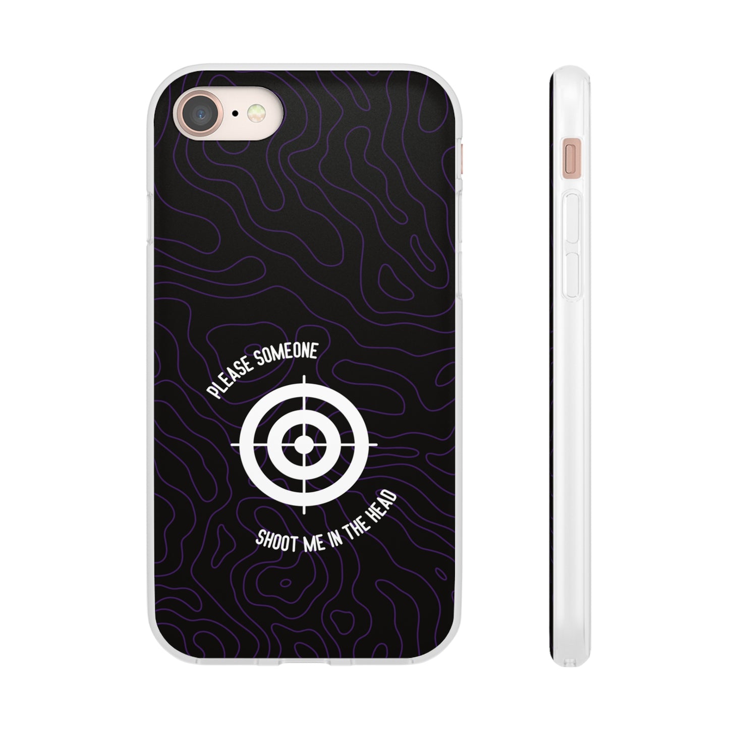 "Please someone, shoot me in the head" High Quality Phone Case