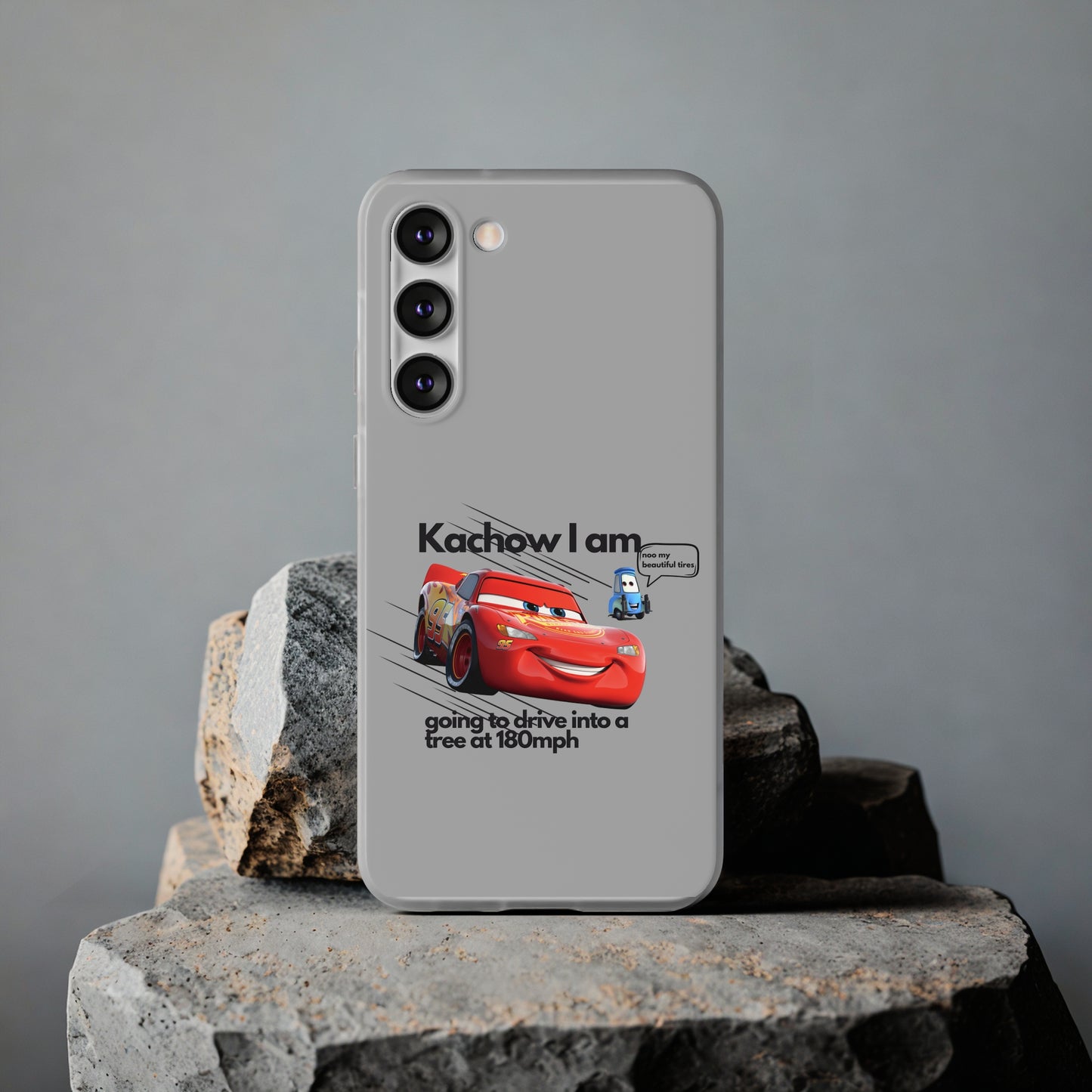 "Kachow into a tree" High Quality Phone Case