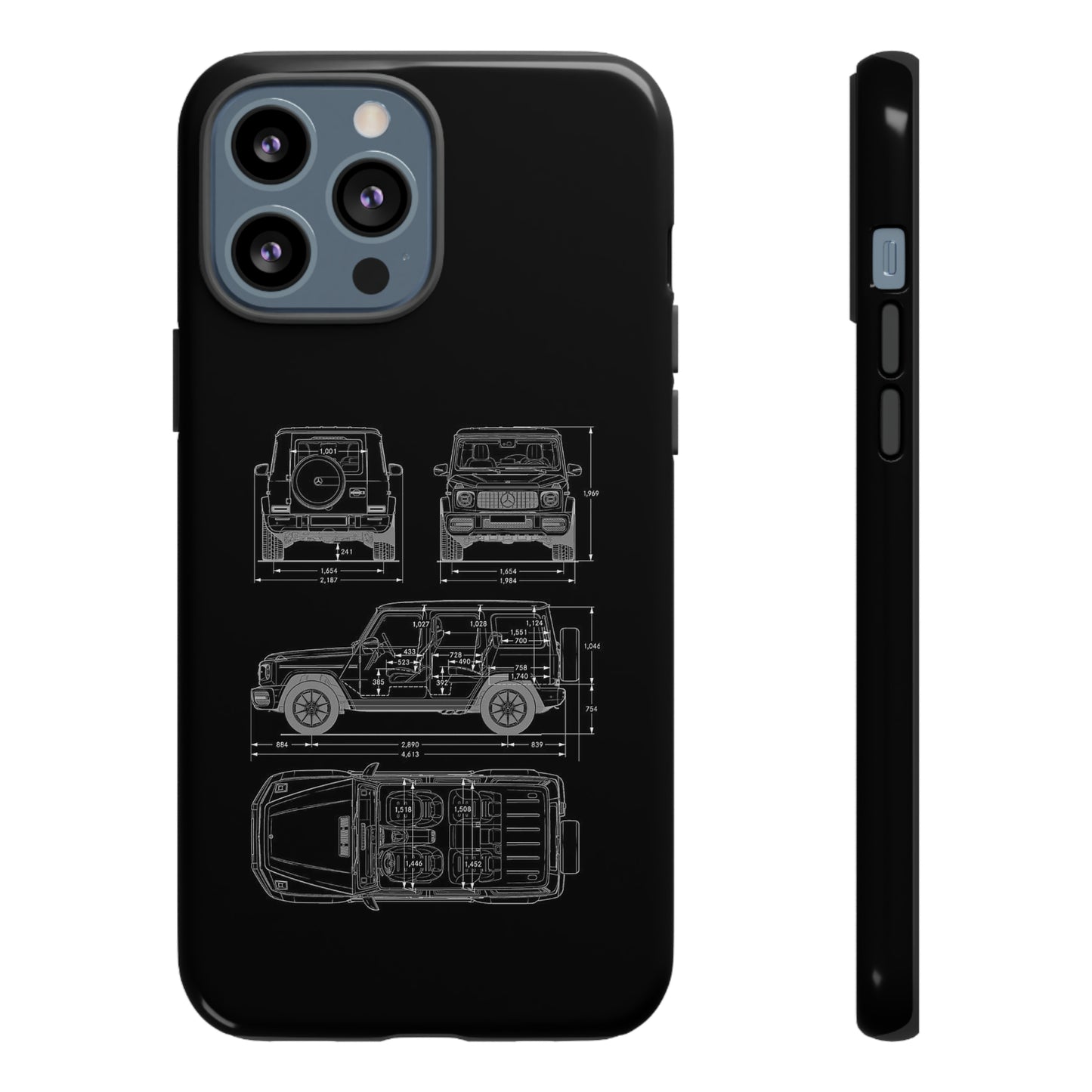 "Wagon Blueprint" Premium Quality Phone Case