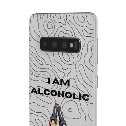 "I am alcoholic" High Quality Phone Case