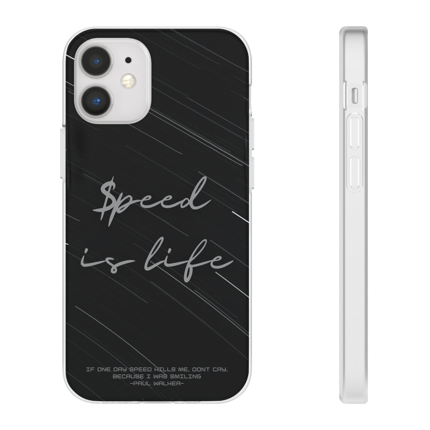 "Speed is life" High Quality Phone Case