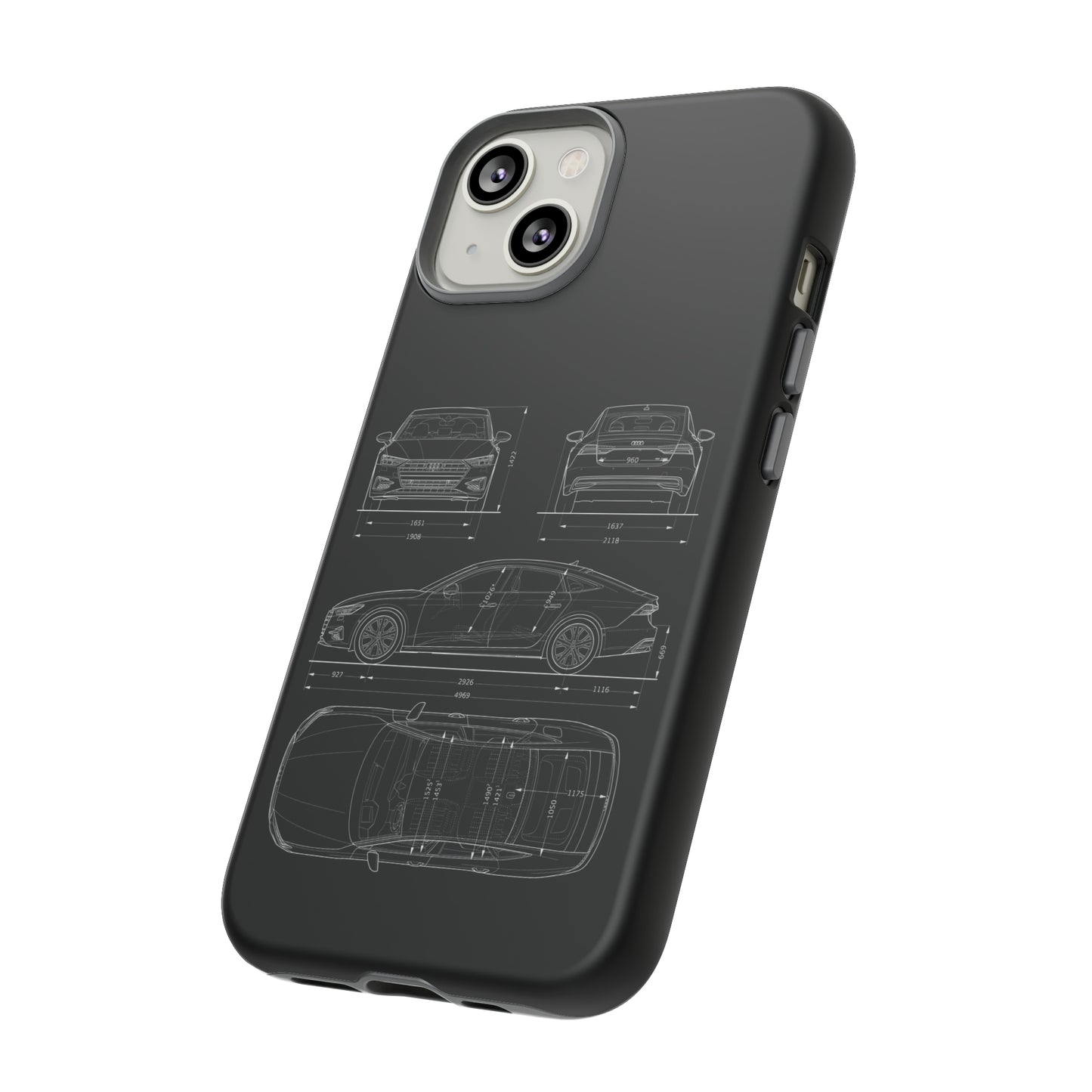 "Car Blueprint RS7" Premium Quality Phone Case