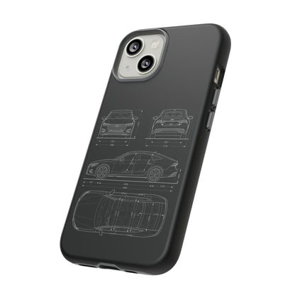 "Car Blueprint RS7" Premium Quality Phone Case