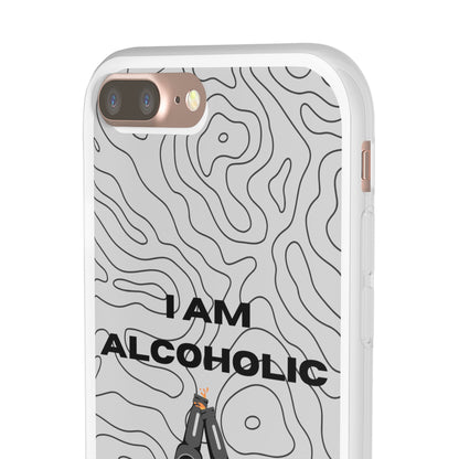 "I am alcoholic" High Quality Phone Case