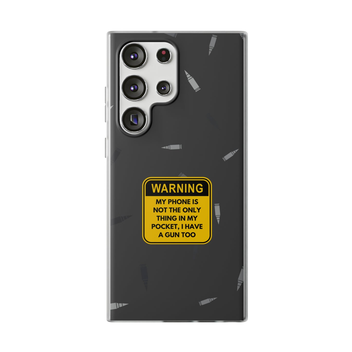 "Warning, my phone is not the only thing in my pocket" High Quality Phone Case