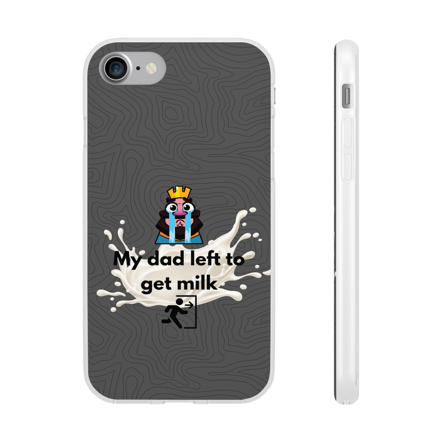 "My dad left to get milk" High Quality Phone Case