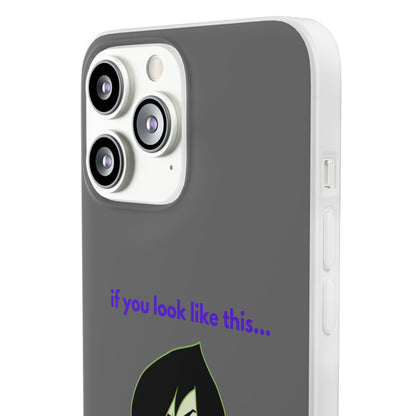 "If you look like this..." High Quality Phone Case