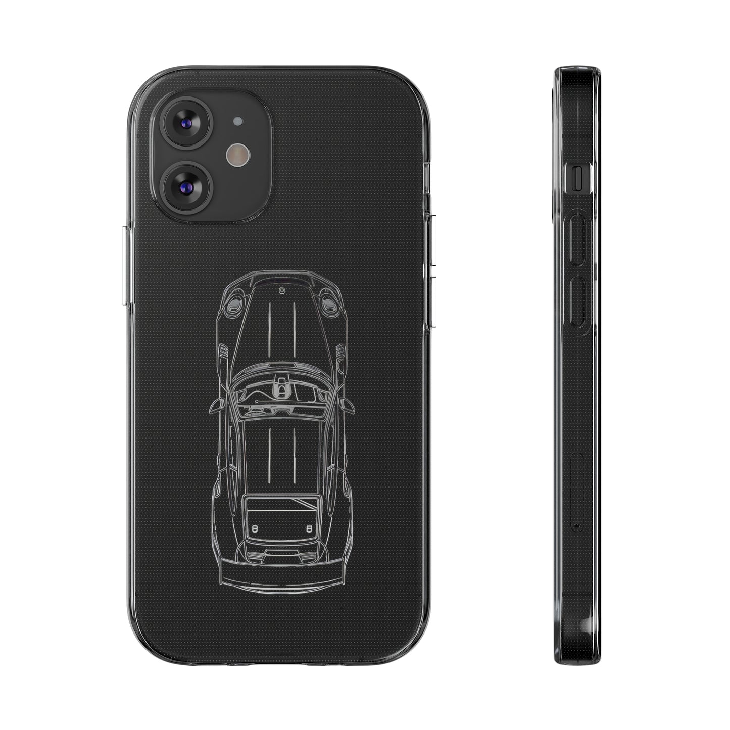 "Car Blueprint" High Quality Phone Case