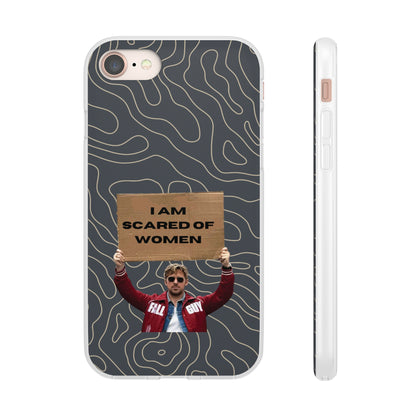 "I am scared of women" High Quality Phone Case