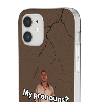 "My pronouns? I/drive" High Quality Phone Case