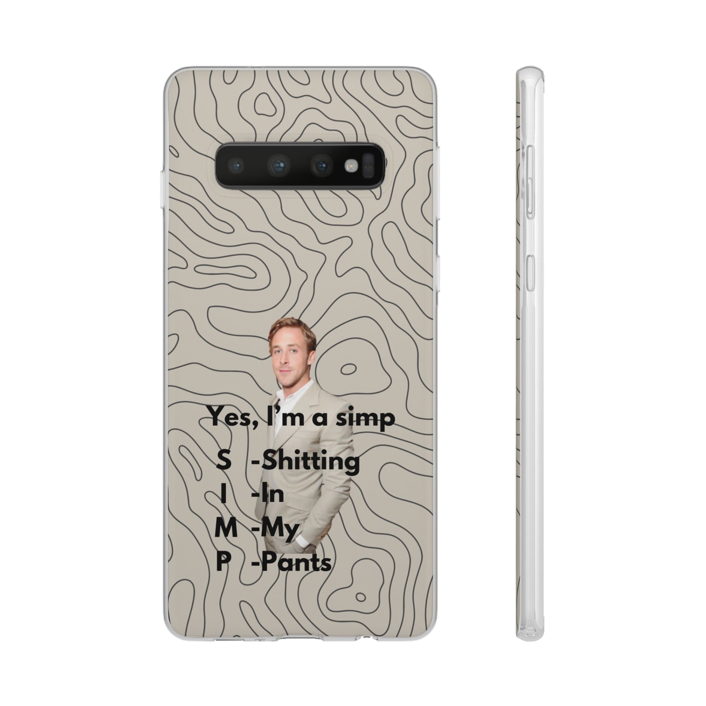 "Yes, I'm a simp" High Quality Phone Case