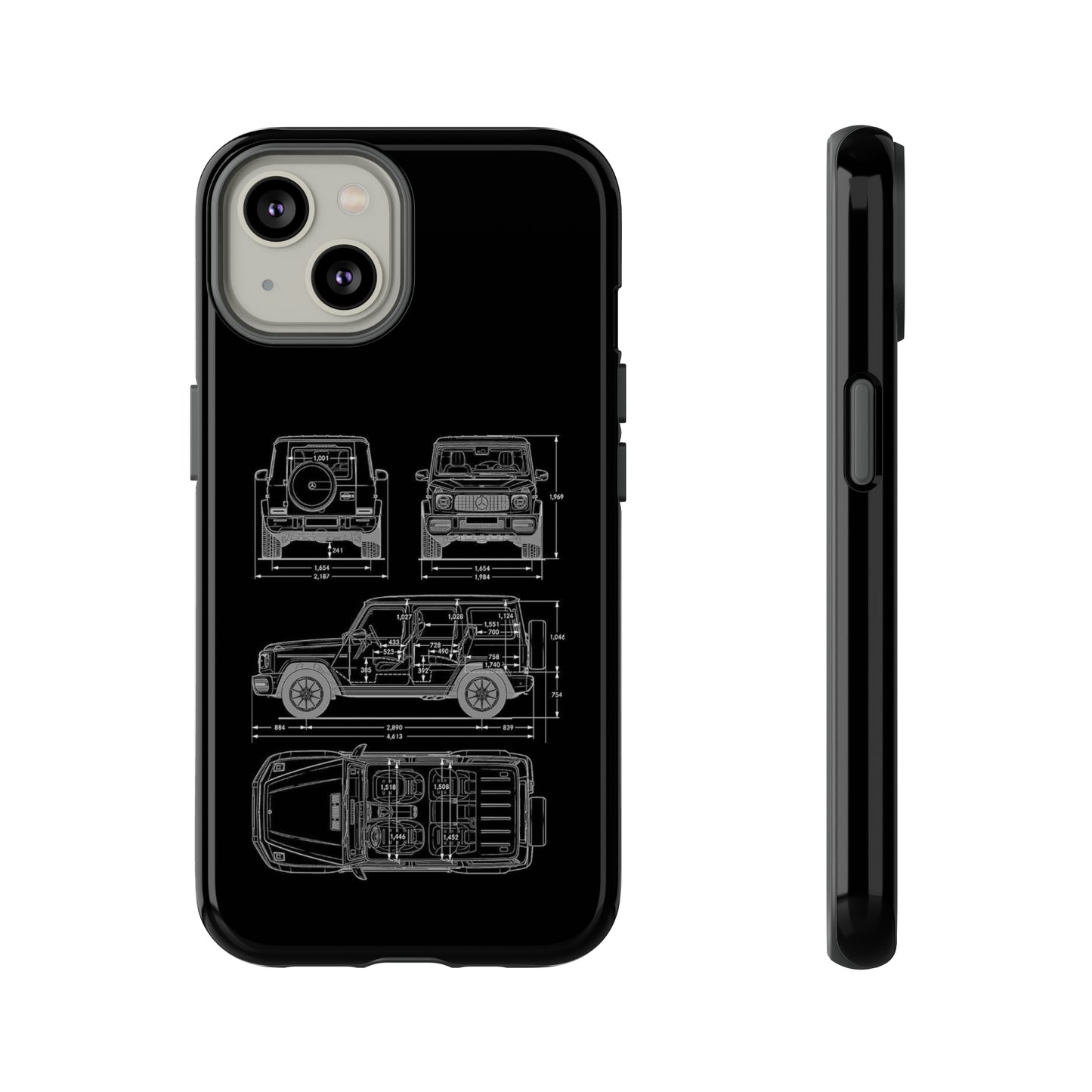 "Wagon Blueprint" Premium Quality Phone Case