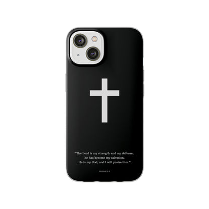 "Exodus 15:2 black edition" High Quality Phone Case