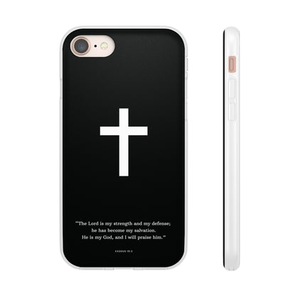 "Exodus 15:2 black edition" High Quality Phone Case