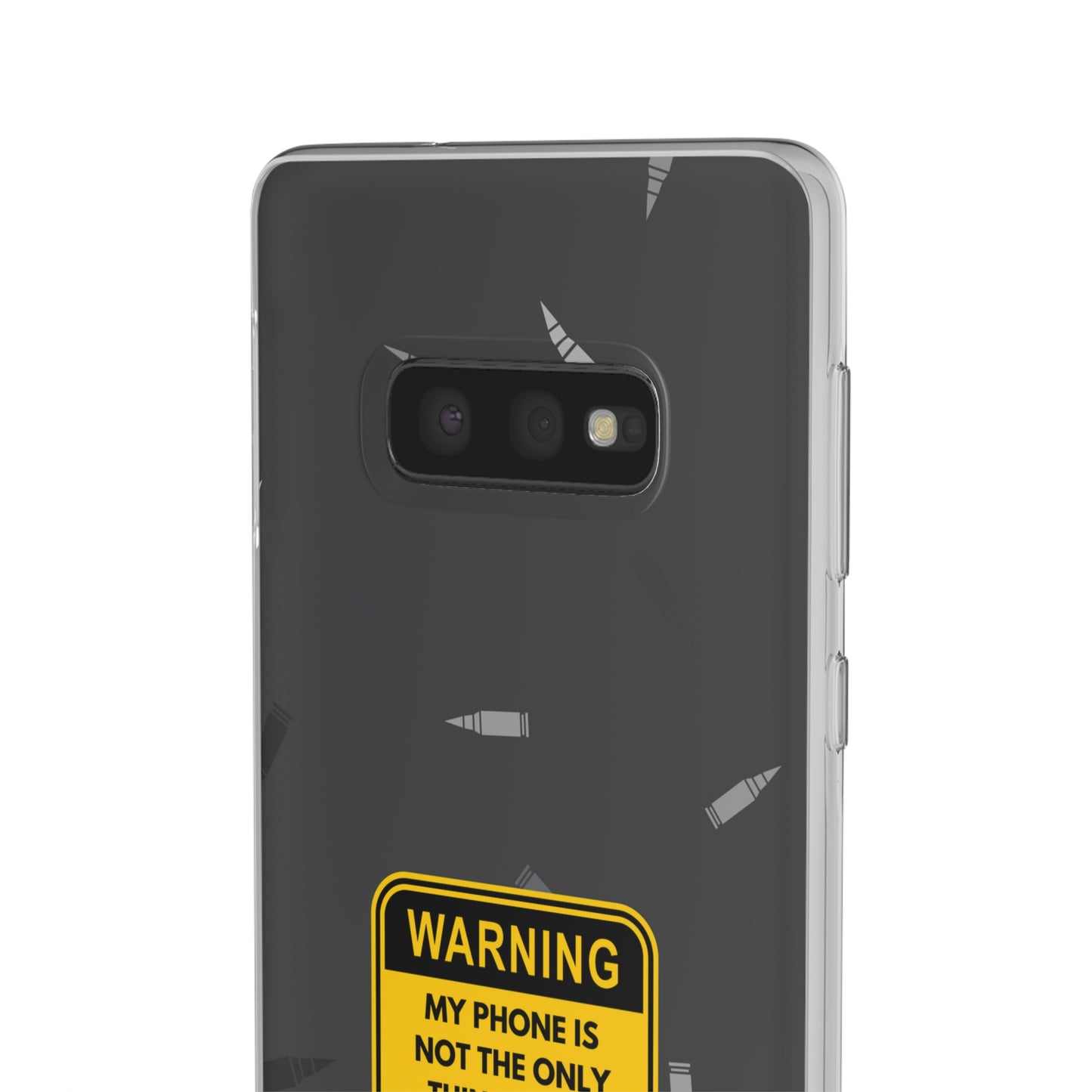 "Warning, my phone is not the only thing in my pocket" High Quality Phone Case