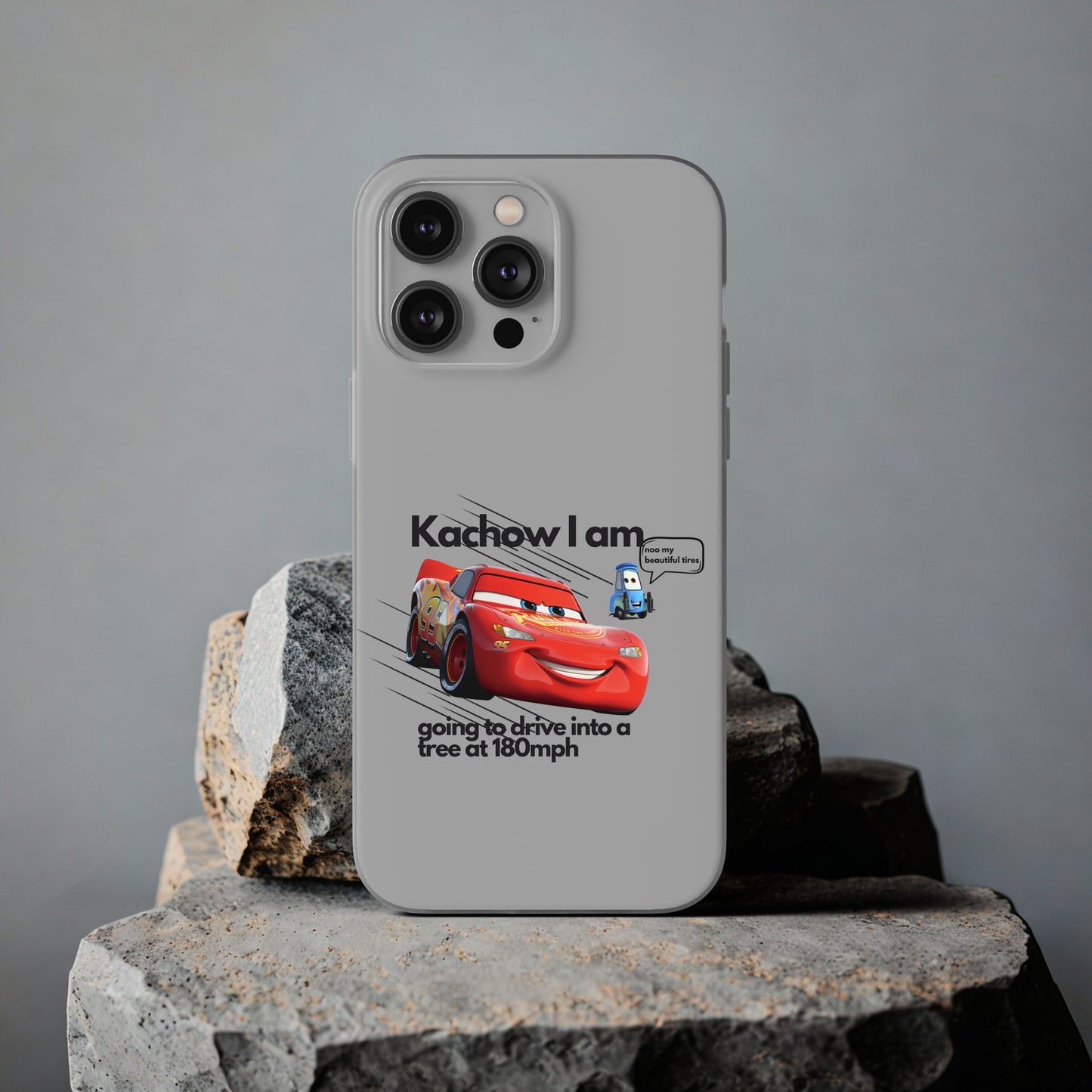 "Kachow into a tree" High Quality Phone Case