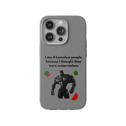 "I ate 4 homeless people" High Quality Phone Cases