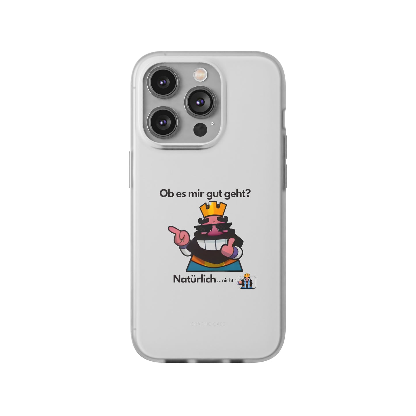 "Ob es mir gut geht? Natürlich... nicht" High Quality Phone Case