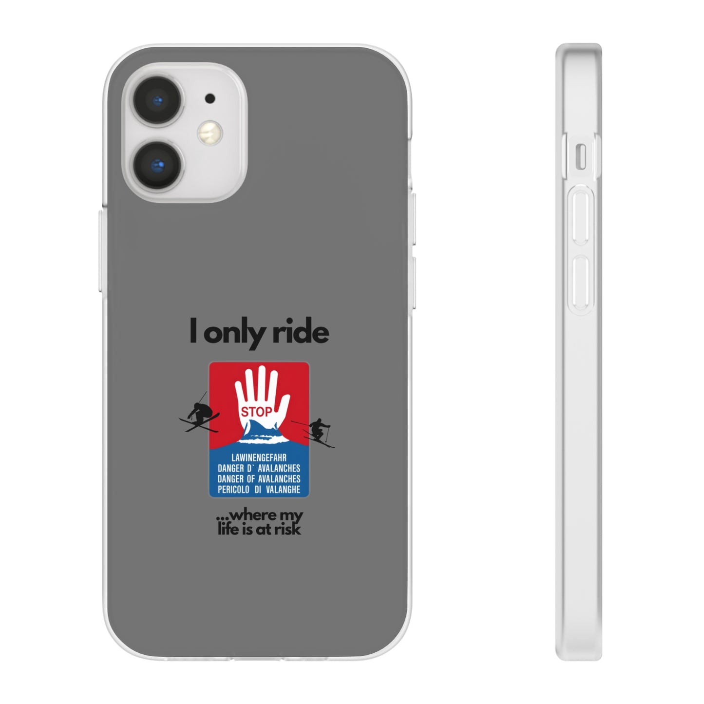 "I only ride where my life is at risk" High Quality Phone Case