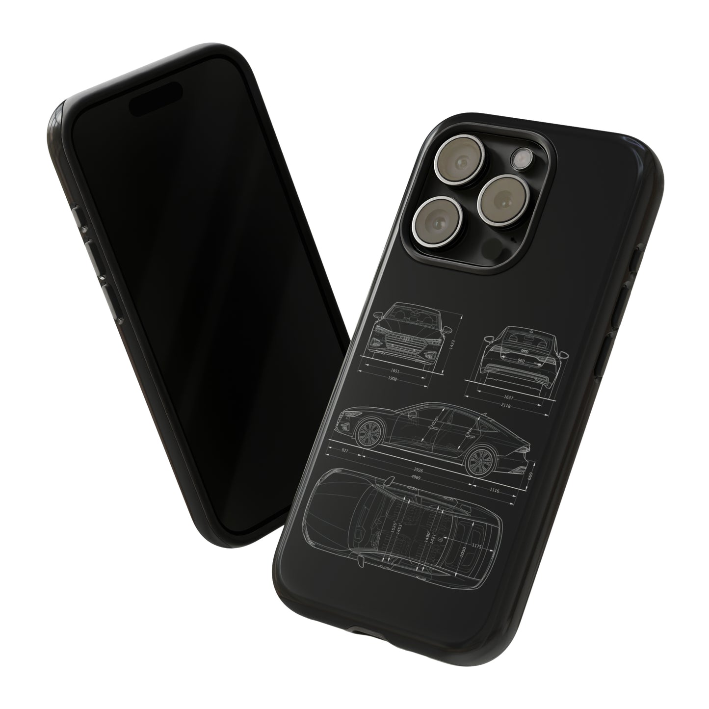 "Car Blueprint RS7" Premium Quality Phone Case